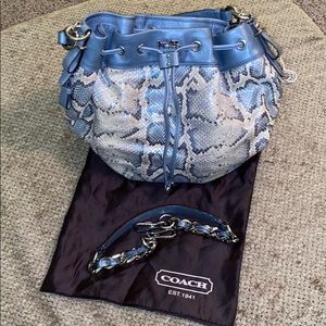 NWOT Coach Madison Marielle Python Bag